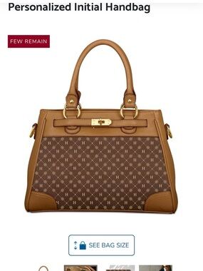 ✨ Danbury Mint DM Monogram Structured Satchel Bag ✨